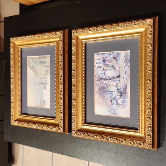 2 Small Paul Sawyer Framed Prints - Picture 1 of 10